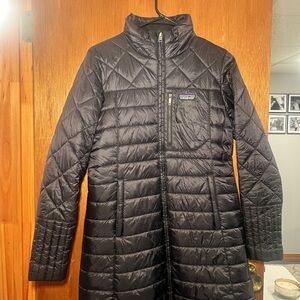 Women's black Patagonia long jacket